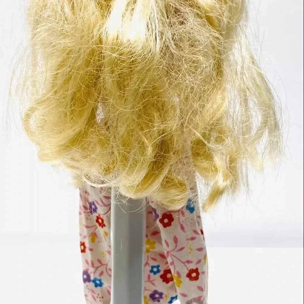 MATTEL BARBIE Doll Long Blonde Hair Blue Eyes Floral Dress 12